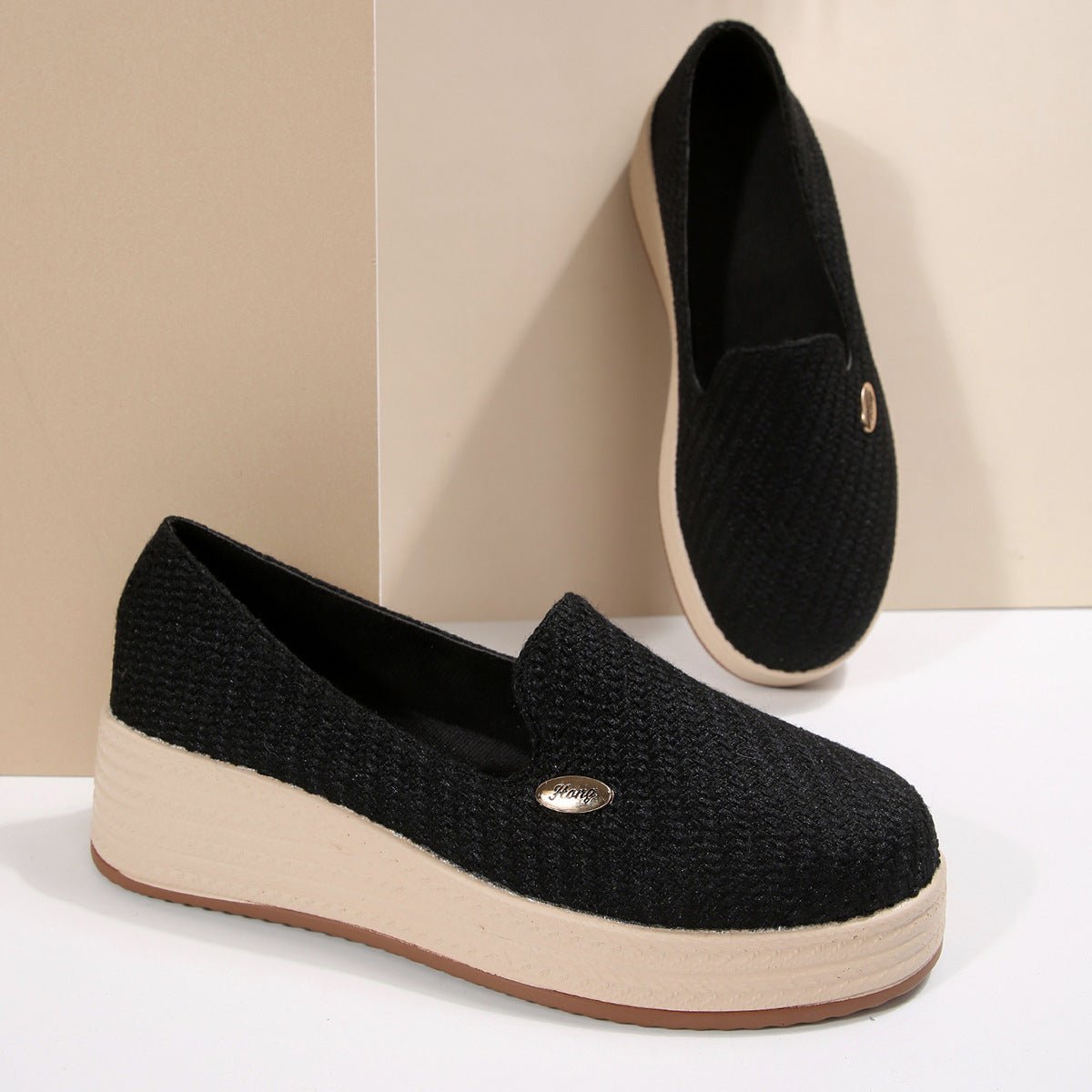 Women's Canvas Thick - soled Wedge Shoes - Babyvera