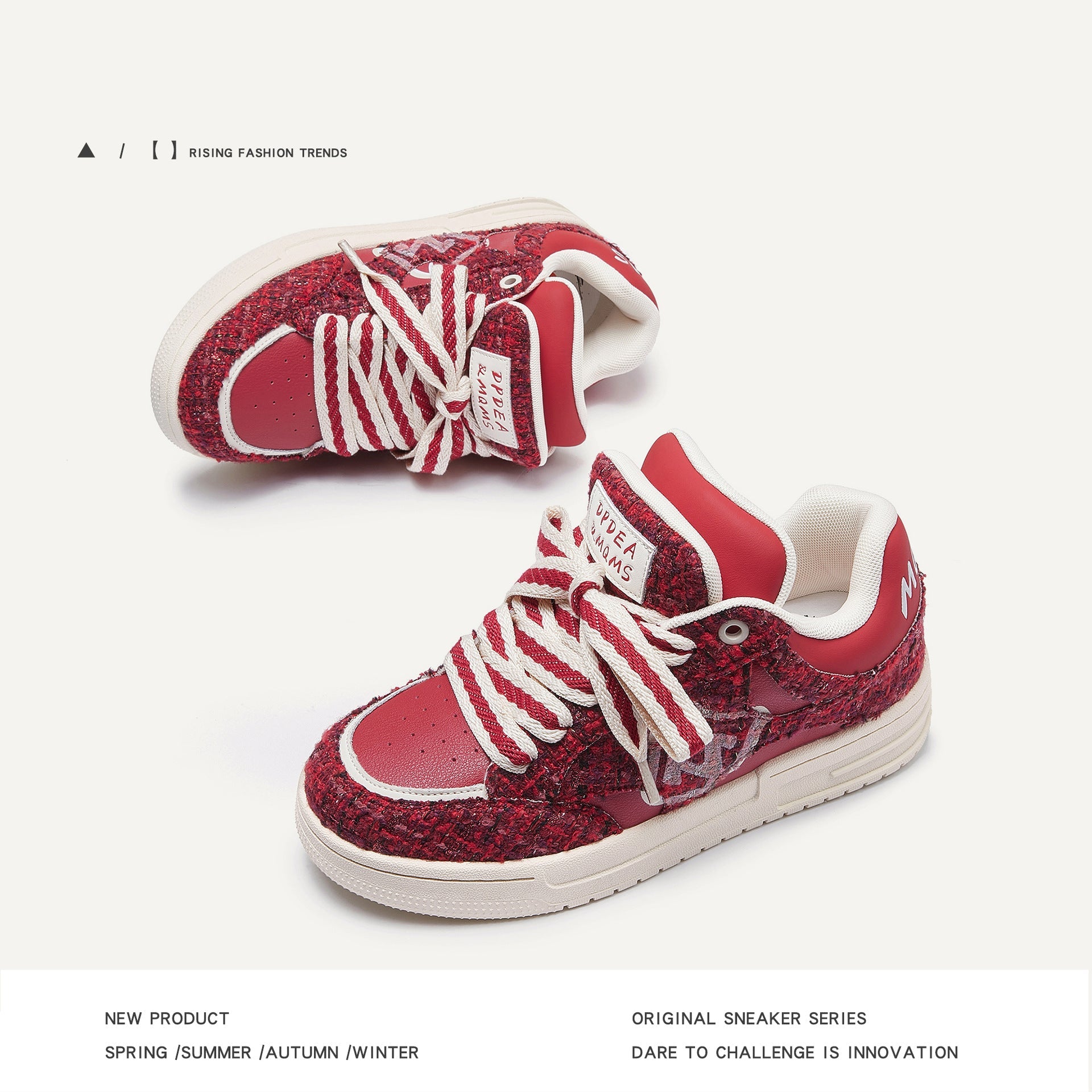 Women's Creative All - match Printed Flat Sneakers - Babyvera