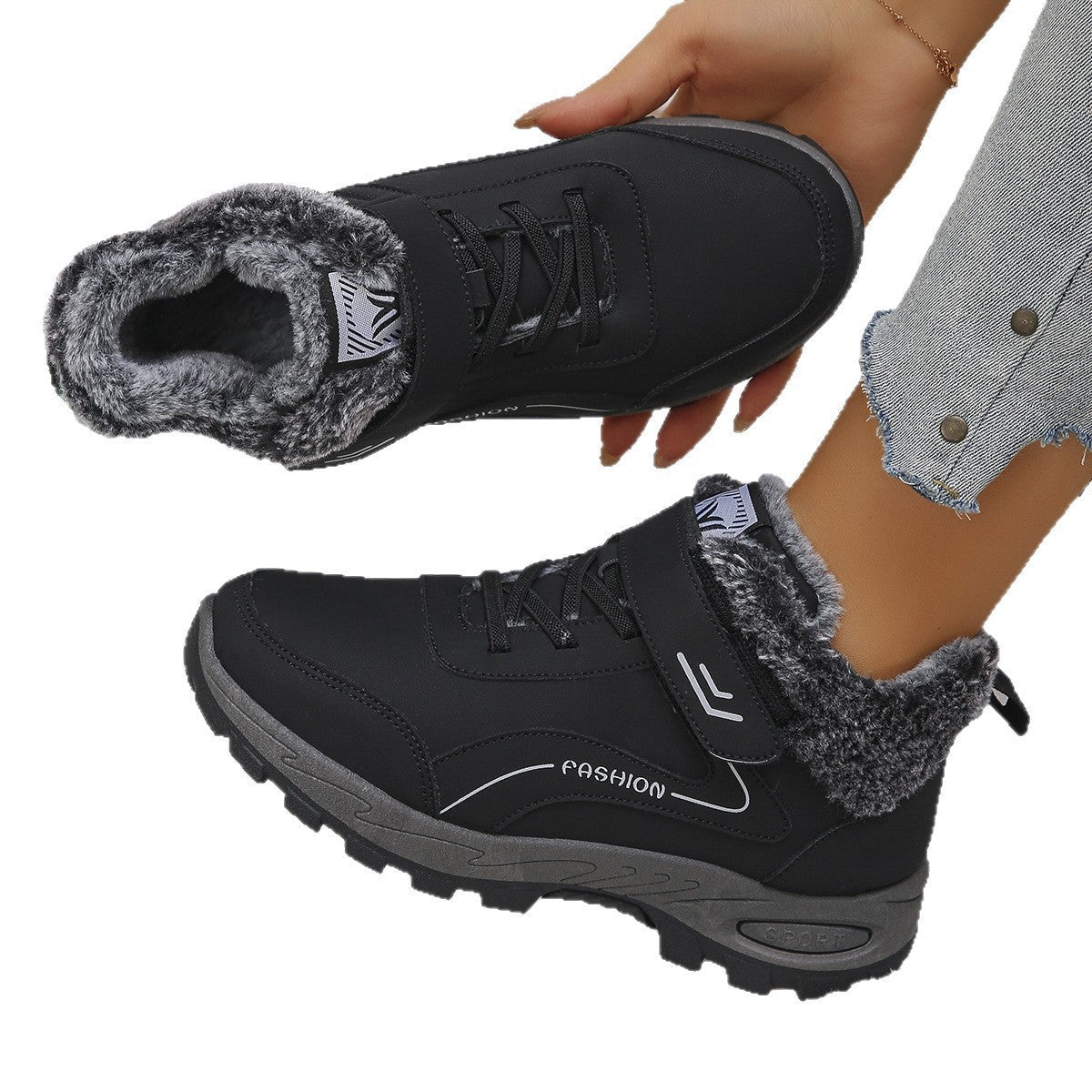 Womens Fleece - Lined Insulated Snow Boots For Cold Weather And Outdoor Use - Babyvera