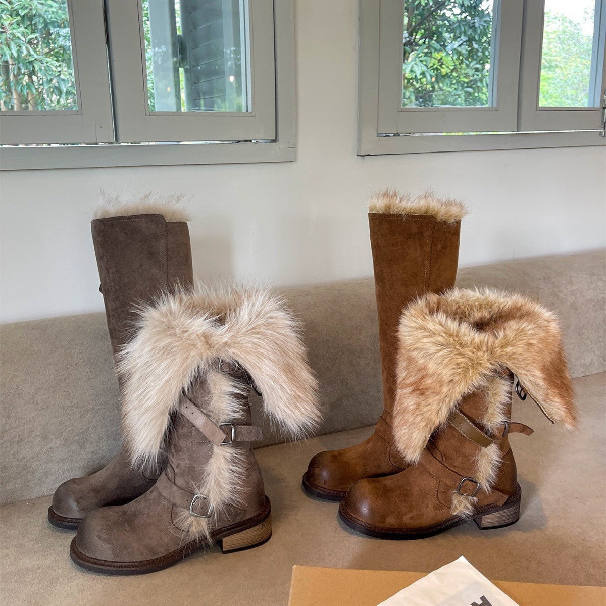 Womens Fleece - Lined Tall Snow Boots - Babyvera