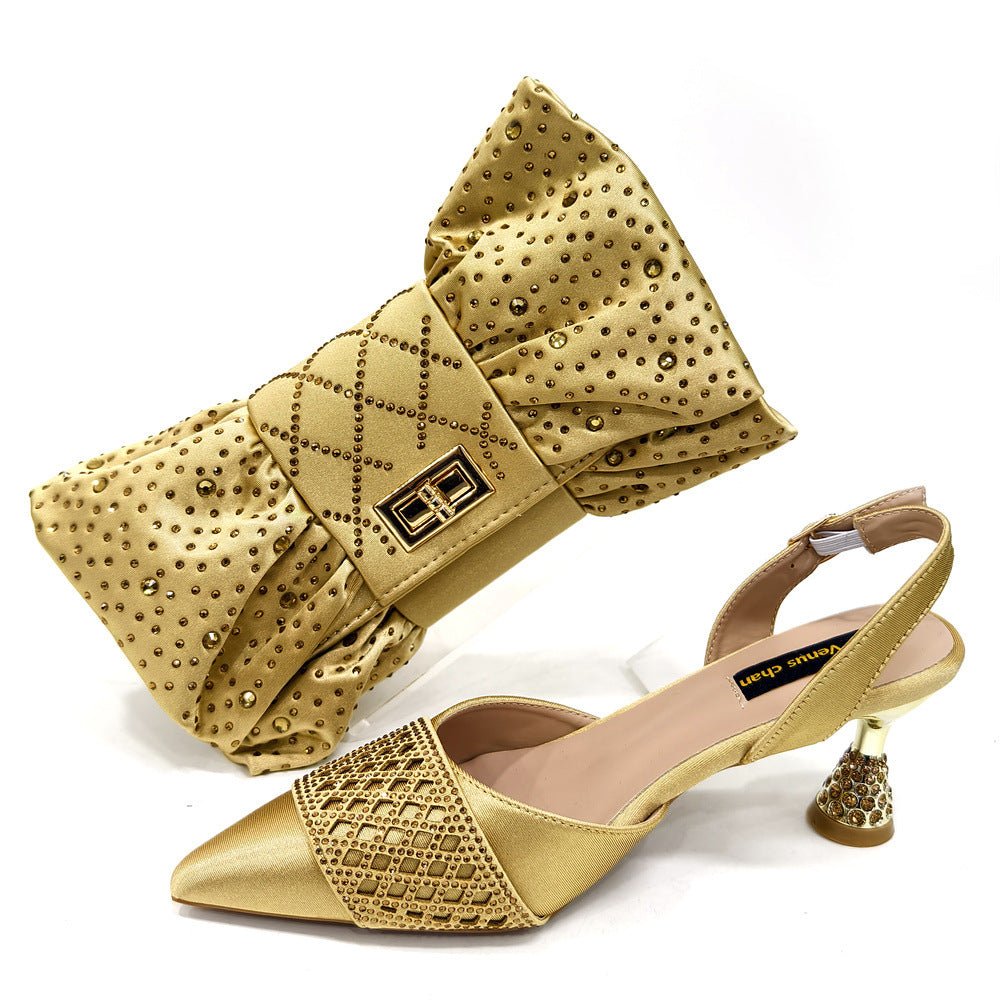 Women's Shoe And Bag Set Minimalist Pointed - toe - Babyvera