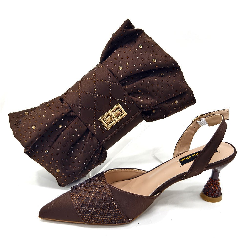 Women's Shoe And Bag Set Minimalist Pointed - toe - Babyvera