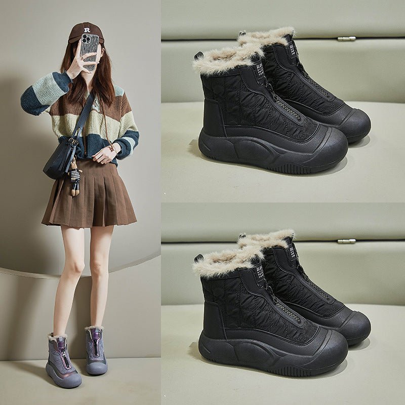 Women's Warm Casual Fleece - lined High - top Snow Boots - Babyvera