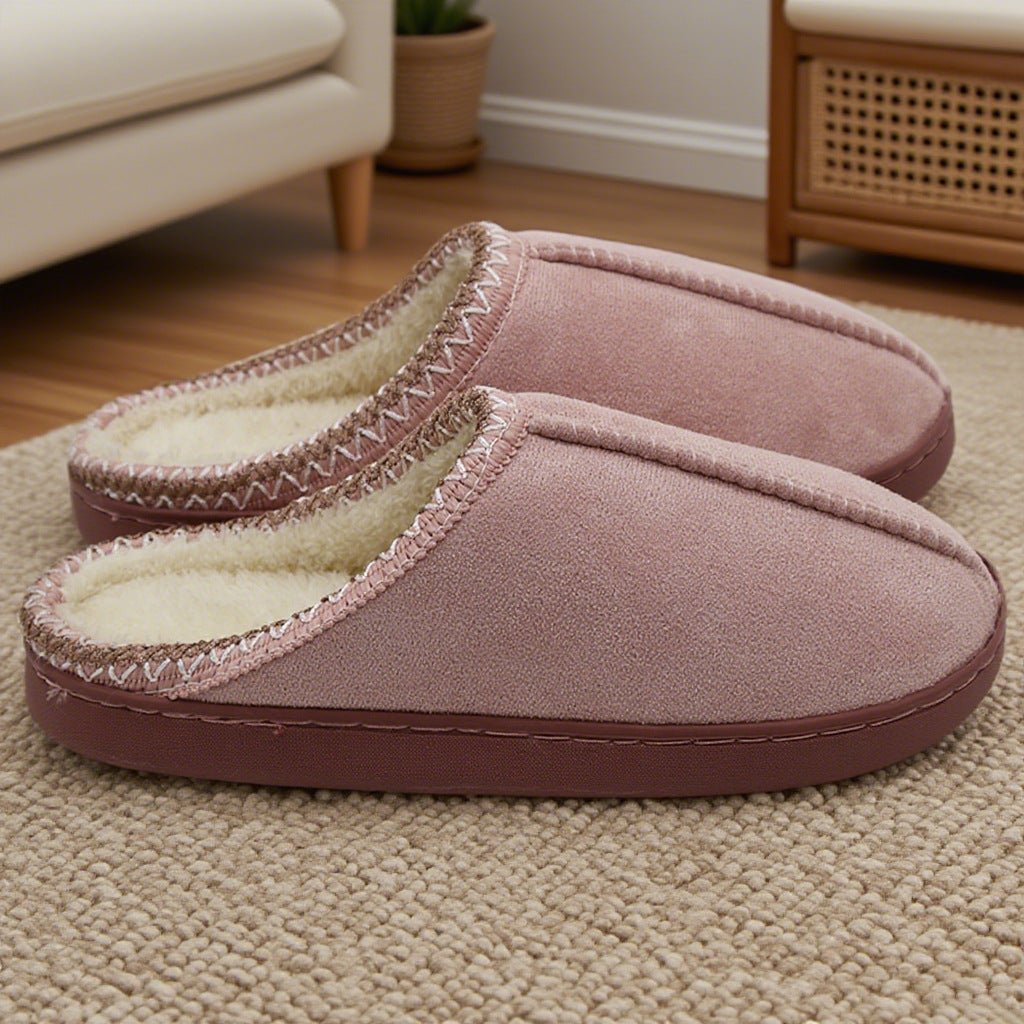 Women's Winter Indoor Home Couples Thick - Sole Warm Cotton Slippers - Babyvera