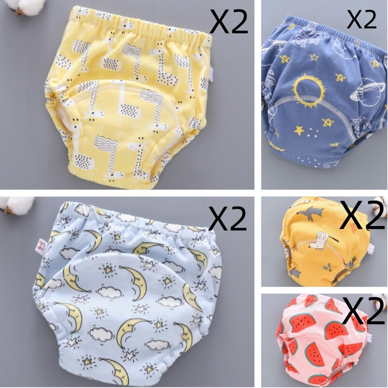 Baby Training Pants Washable 6-layer Gauze Diaper Cover - [[{"value":"{{ Babyvera Babyvera  }}"}]]