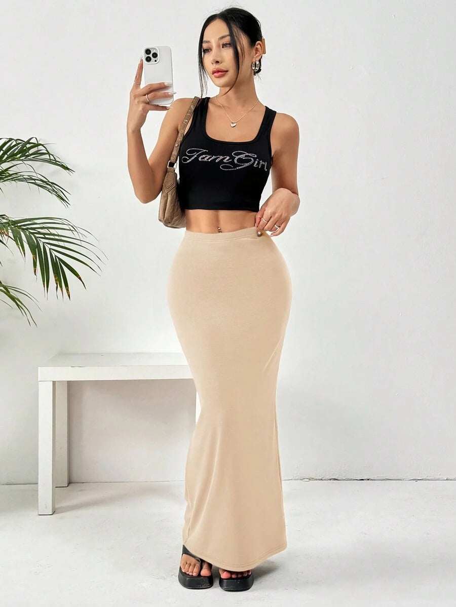 Women's High-Waisted Solid-Color Tight Casual Skirt - [[{"value":"{{ Babyvera Babyvera  }}"}]]