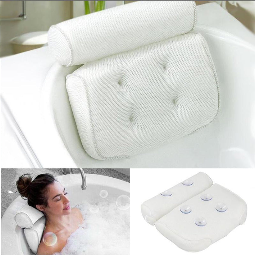 Bathroom Suction Cup Pillow Mesh Bath Pillow Pillow Bathtub Pillow Pillow - [[{"value":"{{ Babyvera Babyvera  }}"}]]
