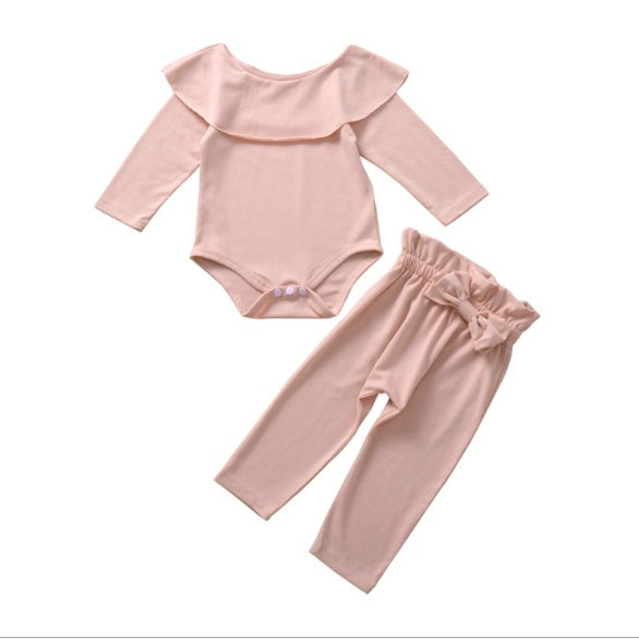 Pullover European And American Baby Romper Pure Cotton Pure Color Virgin Pajamas - [[{"value":"{{ Babyvera Babyvera  }}"}]]