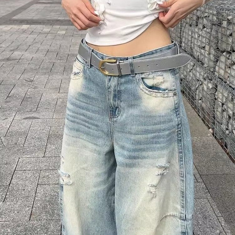 Loose Slimming High-waisted Straight-leg Casual Floor-length Pants - [[{"value":"{{ Babyvera Babyvera  }}"}]]