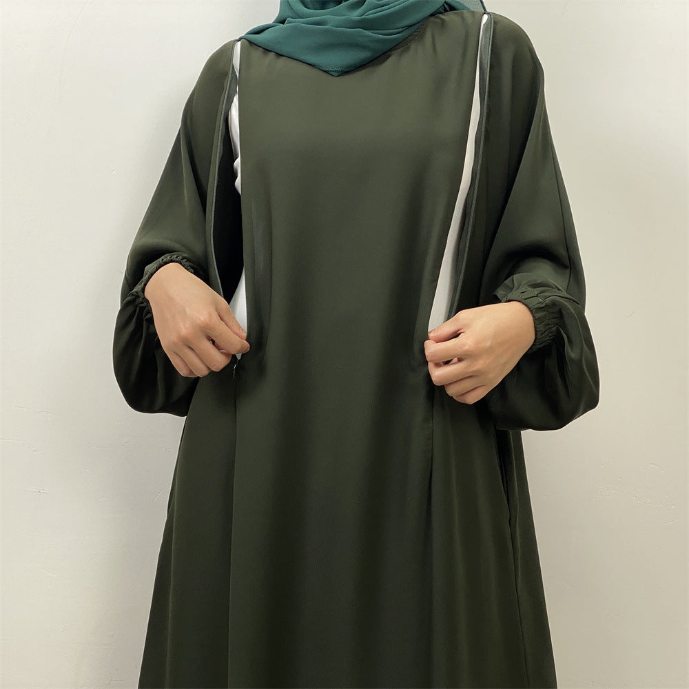 Fashion Nursing Clothes Muslim Long Sleeve Slim Fit Dress - [[{"value":"{{ Babyvera Babyvera  }}"}]]