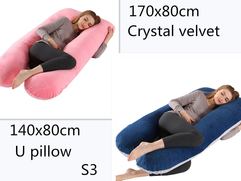 U-shaped Pillow For Pregnant Women Multifunctional Side Pillow, Detachable And Washable Nursing Pillow - [[{"value":"{{ Babyvera Babyvera  }}"}]]