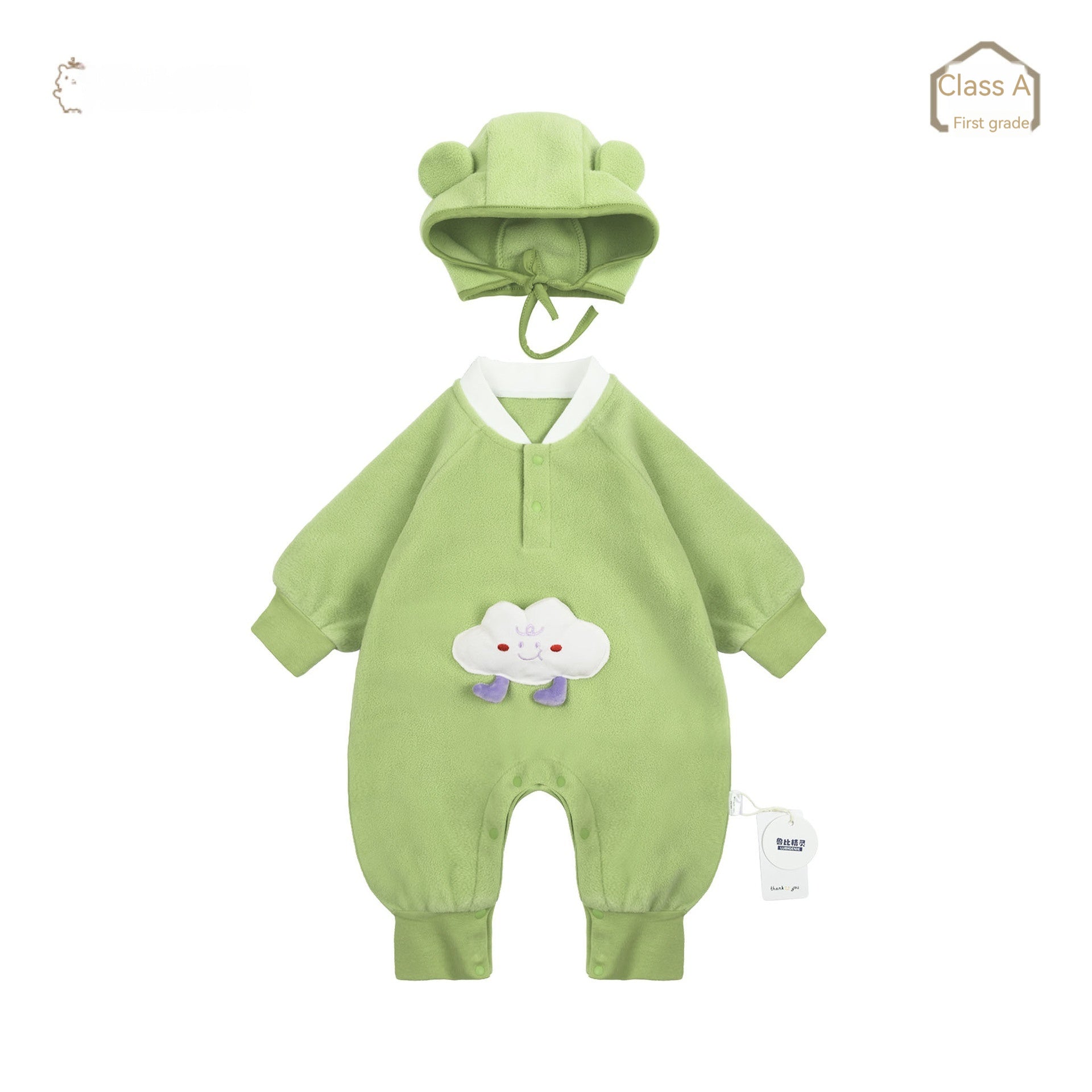 Newborn Warm Outdoor Clothing Cream Puff Jumpsuit - [[{"value":"{{ Babyvera Babyvera  }}"}]]