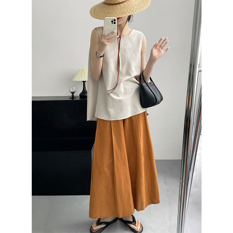 Sleeveless Shirt Loose Mid-length Top - [[{"value":"{{ Babyvera Babyvera  }}"}]]