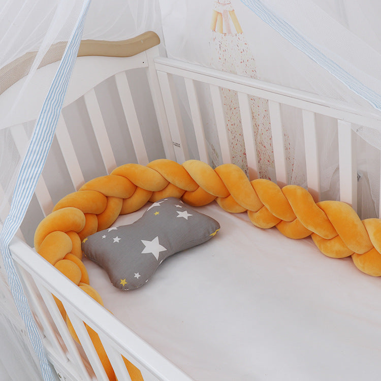 Baby Bumper Bed Braid Knot Pillow Cushion Bumper for Infant cuna Bebe lit Crib Protector Cot Bumper Room Decor - [[{"value":"{{ Babyvera Babyvera  }}"}]]