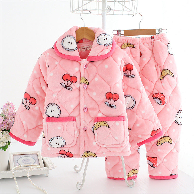 Children's warm pajamas set - [[{"value":"{{ Babyvera Babyvera  }}"}]]