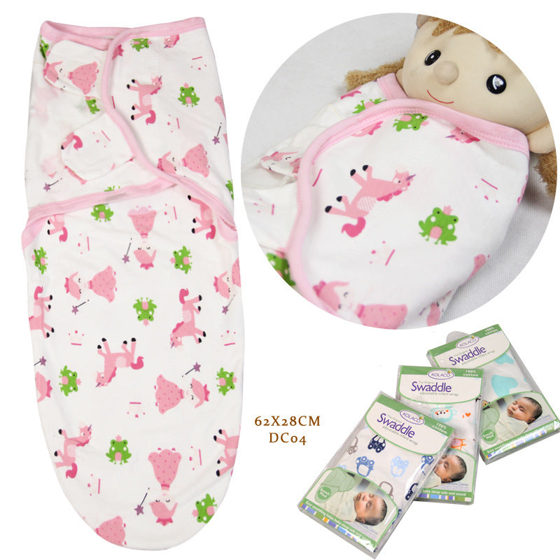 Cotton baby baby wrapped towel, cartoon baby sleeping bag, anti startled baby and baby products - [[{"value":"{{ Babyvera Babyvera  }}"}]]