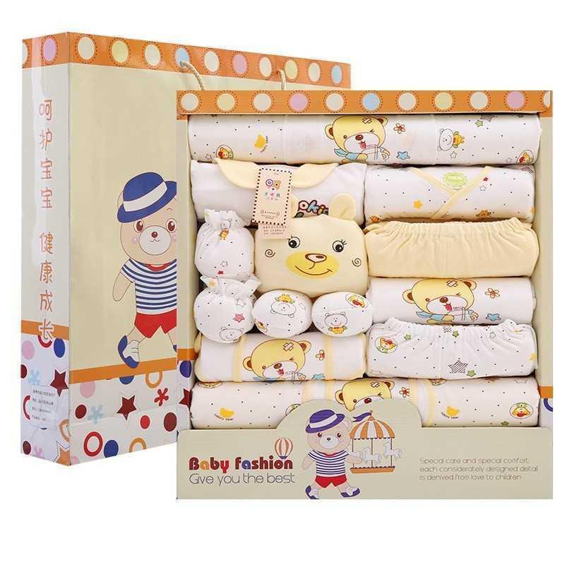 Newborn Clothes 17-Piece Cotton Suit Gift Box - [[{"value":"{{ Babyvera Babyvera  }}"}]]