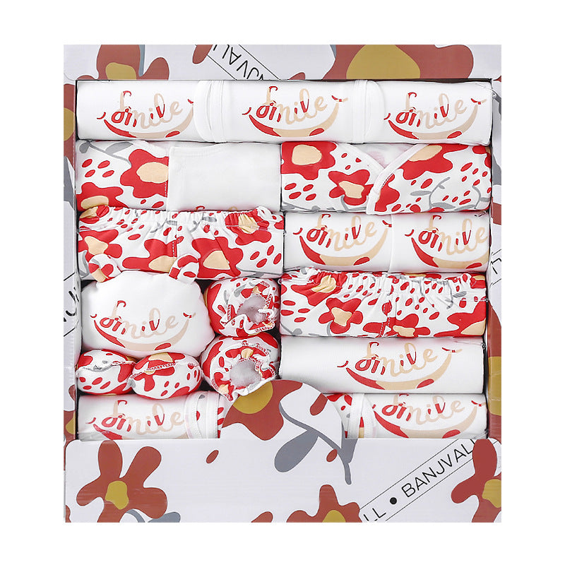 18 Piece Cotton Newborn Clothes Gift Box Set - [[{"value":"{{ Babyvera Babyvera  }}"}]]