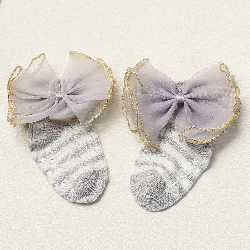Summer Newborns 0-6-12 Months Bowknot Cotton Socks - [[{"value":"{{ Babyvera Babyvera  }}"}]]