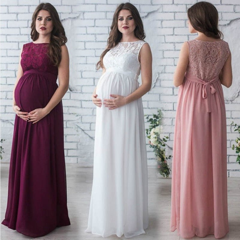Lace Sleeveless Maternity Dress - [[{"value":"{{ Babyvera Babyvera  }}"}]]