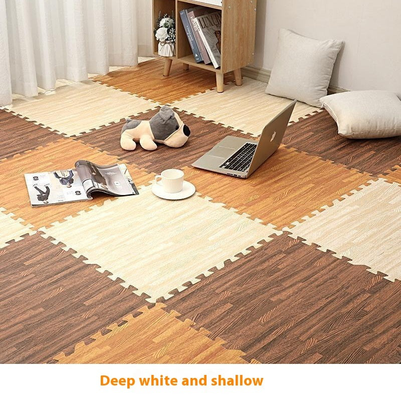Wood Grain Color Printing Puzzle Foam Mats Drop-resistant Child Play Mat - [[{"value":"{{ Babyvera Babyvera  }}"}]]