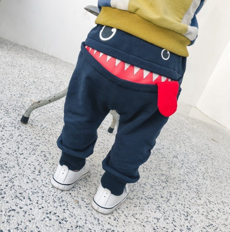 boys casual pants autumn loaded Korean children's casual sweatpants baby cartoon loose trousers - [[{"value":"{{ Babyvera Babyvera  }}"}]]