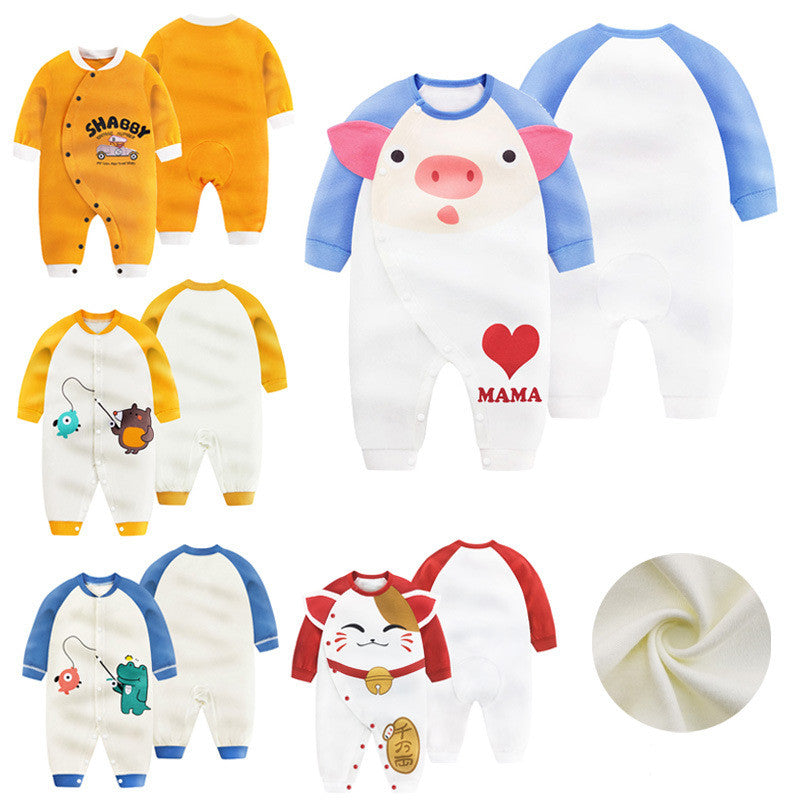 Newborn Baby One-Piece Romper Three-Month Baby Outing Clothes - [[{"value":"{{ Babyvera Babyvera  }}"}]]