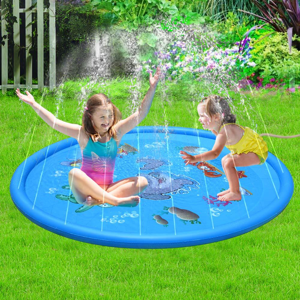 Durable Children's Water Spray Pool Mat Splash Sprinkle Play Pad Mat - [[{"value":"{{ Babyvera Babyvera  }}"}]]
