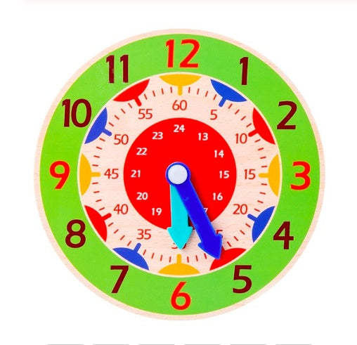 Children Montessori Wooden Clock Toy - [[{"value":"{{ Babyvera Babyvera  }}"}]]