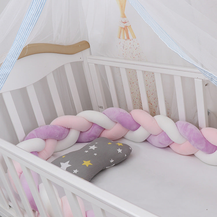 Baby Bumper Bed Braid Knot Pillow Cushion Bumper for Infant cuna Bebe lit Crib Protector Cot Bumper Room Decor - [[{"value":"{{ Babyvera Babyvera  }}"}]]