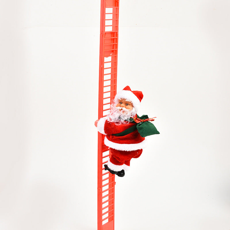 Climbing Ladder Electric Santa Claus Climbing Red Ladder Doll Toy - [[{"value":"{{ Babyvera Babyvera  }}"}]]