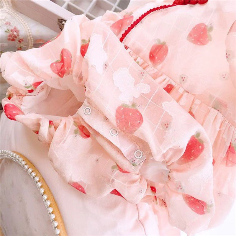 Newborn Baby Girl Jumpsuit One Month Old Princess Romper - [[{"value":"{{ Babyvera Babyvera  }}"}]]