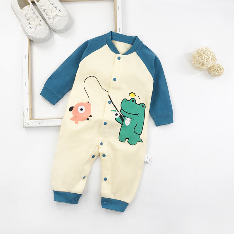 Newborn Baby One-Piece Romper Three-Month Baby Outing Clothes - [[{"value":"{{ Babyvera Babyvera  }}"}]]