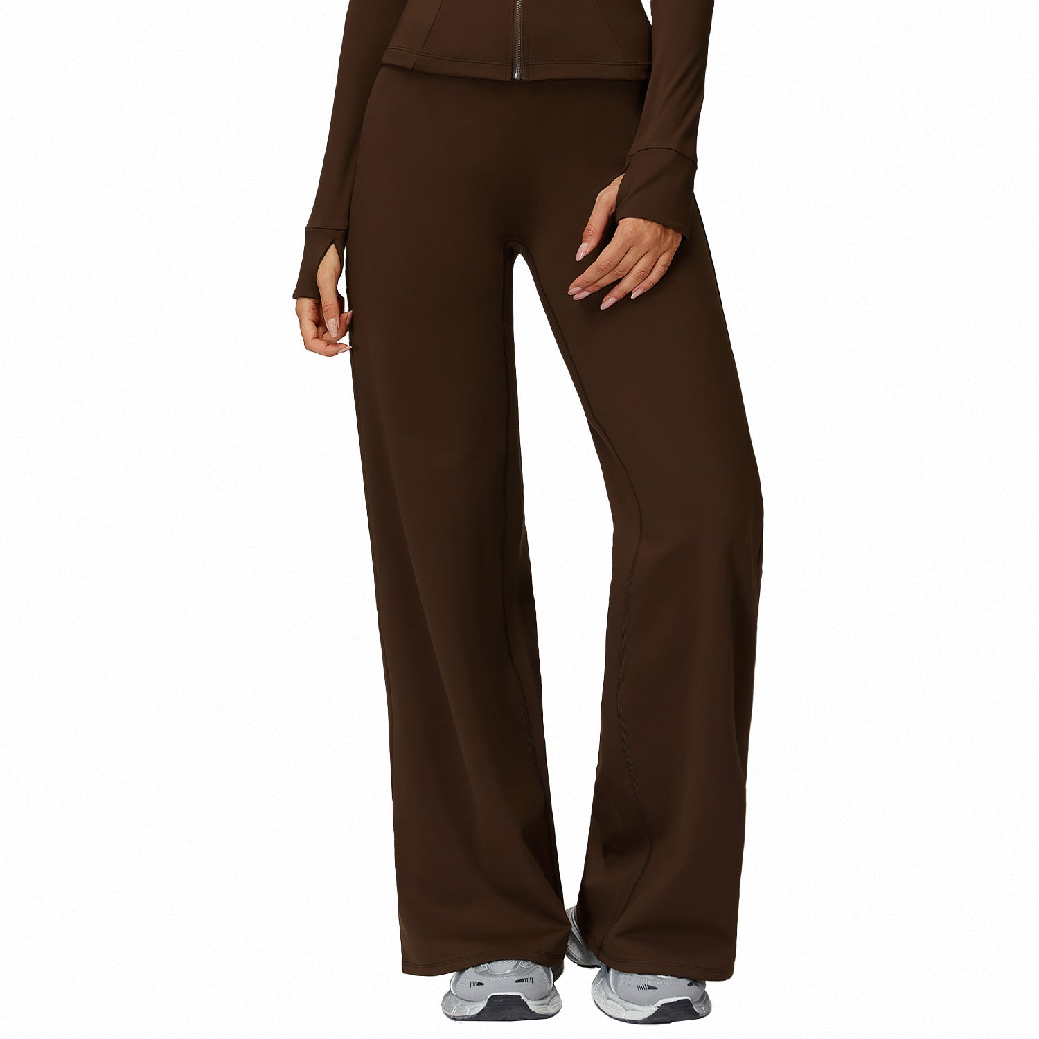 Casual Versatile Trousers Fleece-lined Keep Warm High Waist Wide-leg Trousers - [[{"value":"{{ Babyvera Babyvera  }}"}]]