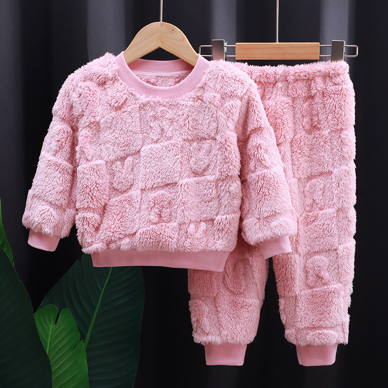 New Korean Style Girls' Solid Color Pajamas - [[{"value":"{{ Babyvera Babyvera  }}"}]]