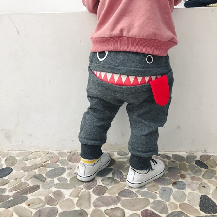 boys casual pants autumn loaded Korean children's casual sweatpants baby cartoon loose trousers - [[{"value":"{{ Babyvera Babyvera  }}"}]]
