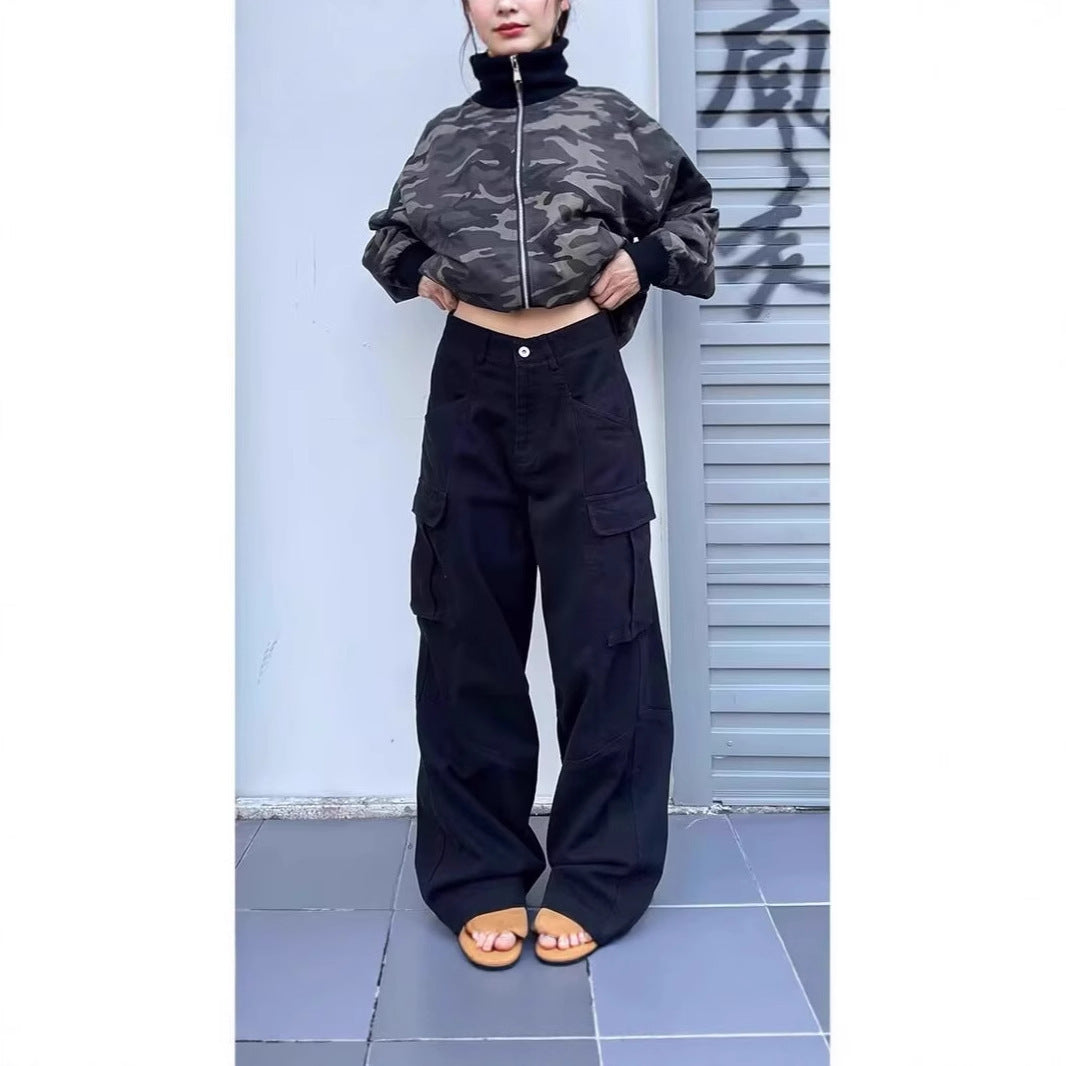 High-street Vintage Relaxed-fit Wide-leg Casual Pants - [[{"value":"{{ Babyvera Babyvera  }}"}]]