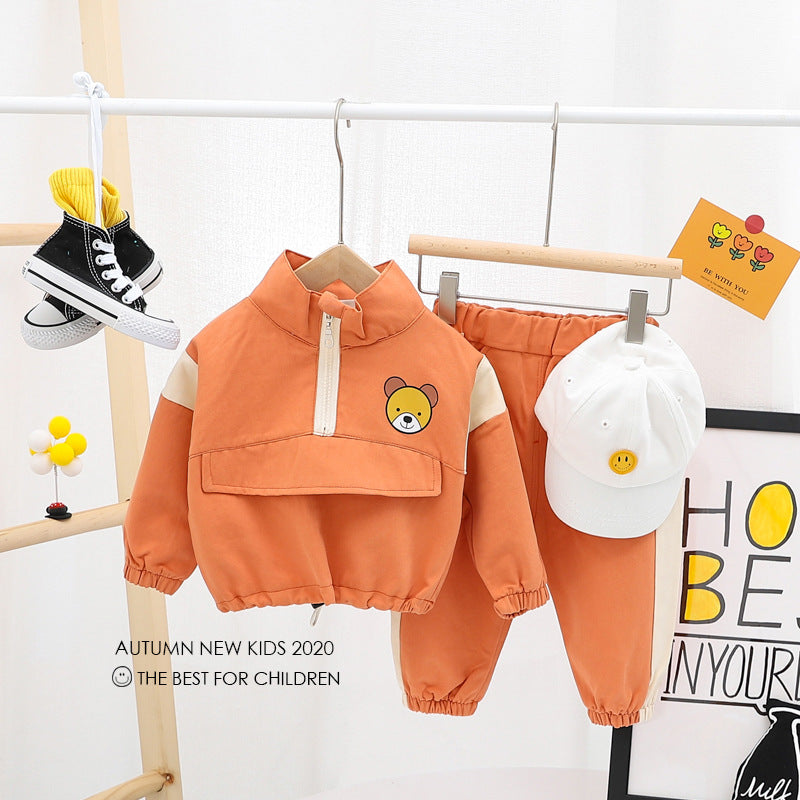 Children's Clothing, Boys' Sweater, Spring And Autumn, Foreign Style, Children's Clothing, Handsome, 2 Children, 1 Year Old, 3 Tide, 0 Two-Piece Suit - [[{"value":"{{ Babyvera Babyvera  }}"}]]