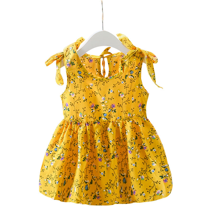 Summer New Girls' Dresses Baby Sleeveless Floral Skirts Children's Skirts - [[{"value":"{{ Babyvera Babyvera  }}"}]]
