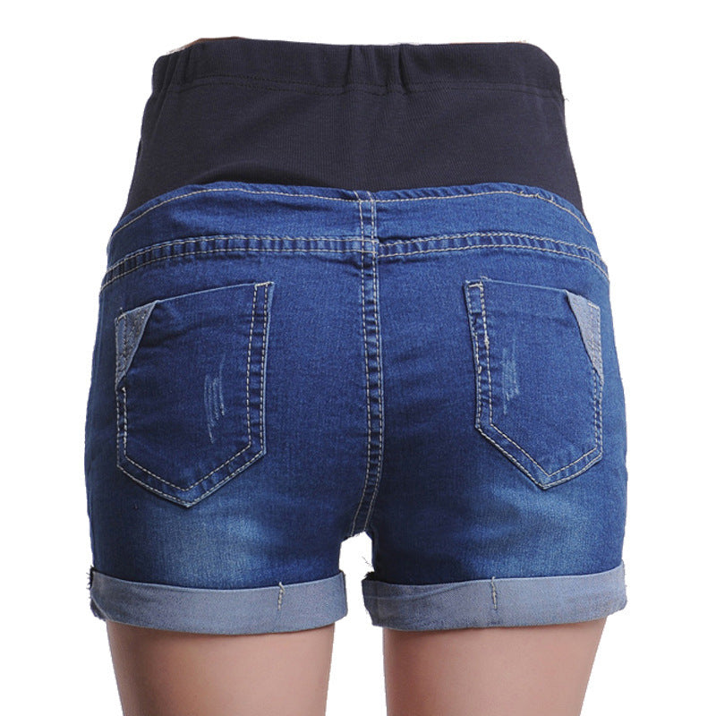 Maternity Denim Shorts - [[{"value":"{{ Babyvera Babyvera  }}"}]]