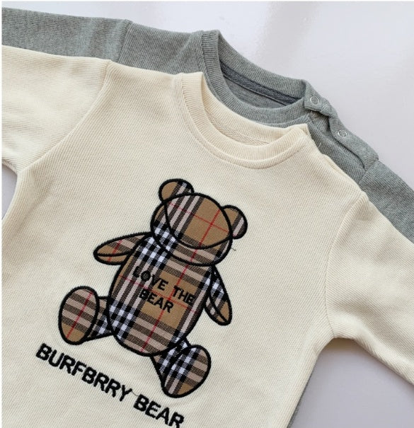 Baby Onesies Boys Baby Rompers Trendy Fans Infant Children'S Wear Girls' Rompers Plaid Children'S Jumpsuits Bears - [[{"value":"{{ Babyvera Babyvera  }}"}]]