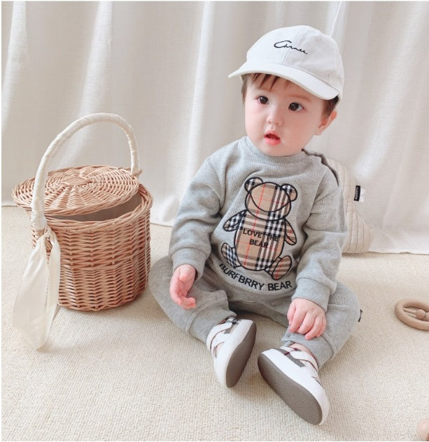 Baby Onesies Boys Baby Rompers Trendy Fans Infant Children'S Wear Girls' Rompers Plaid Children'S Jumpsuits Bears - [[{"value":"{{ Babyvera Babyvera  }}"}]]