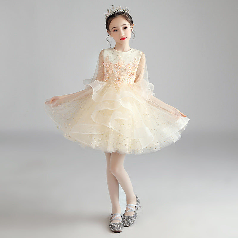 Children Dress Princess Dress Girl Girl Host Evening Dress - [[{"value":"{{ Babyvera Babyvera  }}"}]]