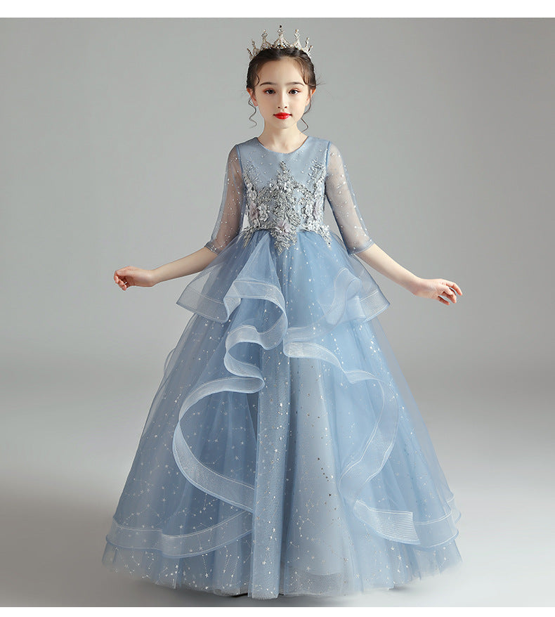 Children Dress Princess Dress Girl Girl Host Evening Dress - [[{"value":"{{ Babyvera Babyvera  }}"}]]