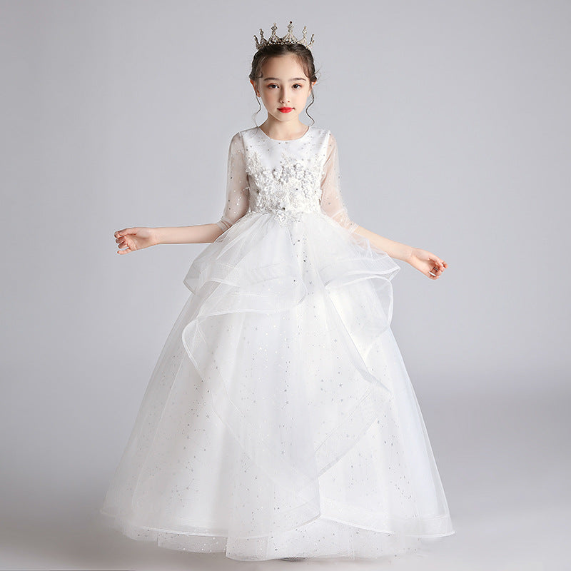Children Dress Princess Dress Girl Girl Host Evening Dress - [[{"value":"{{ Babyvera Babyvera  }}"}]]