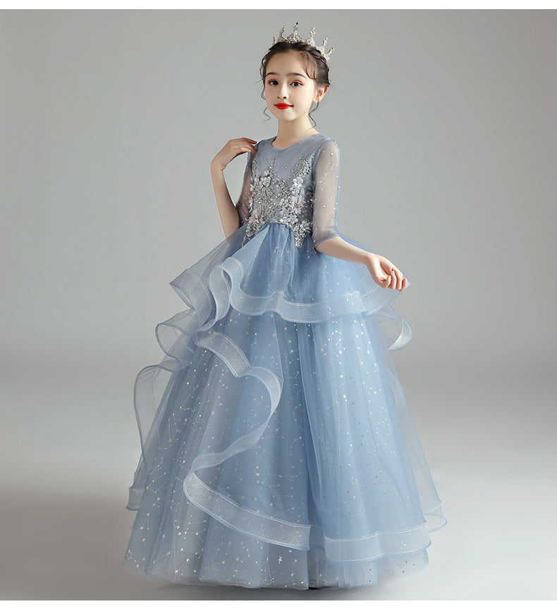 Children Dress Princess Dress Girl Girl Host Evening Dress - [[{"value":"{{ Babyvera Babyvera  }}"}]]