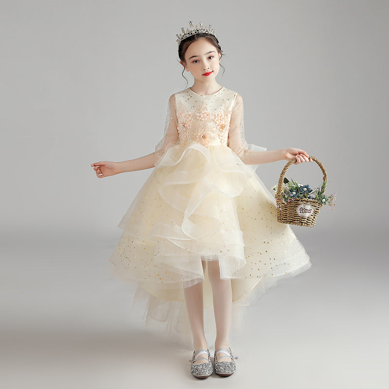 Children Dress Princess Dress Girl Girl Host Evening Dress - [[{"value":"{{ Babyvera Babyvera  }}"}]]