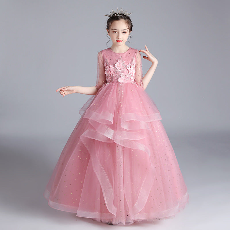 Children Dress Princess Dress Girl Girl Host Evening Dress - [[{"value":"{{ Babyvera Babyvera  }}"}]]