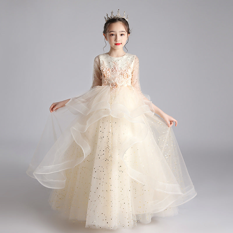 Children Dress Princess Dress Girl Girl Host Evening Dress - [[{"value":"{{ Babyvera Babyvera  }}"}]]