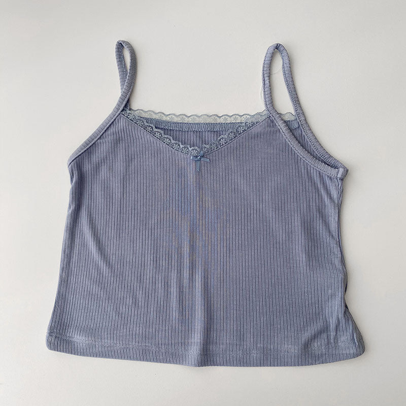 Camisole Women's Tops Summer Short Tops New Vintage Lace Slim Warm Ladies Bottoming Cute Tops For Women Camis - [[{"value":"{{ Babyvera Babyvera  }}"}]]